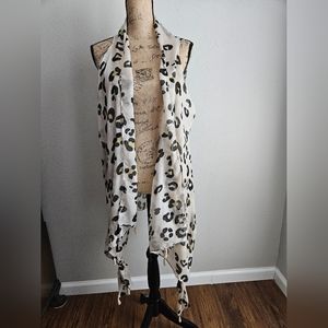 Semi-sheer Leopard Wrap